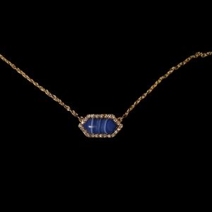 NEW Avenue Women's Faux Lapis Pendant Necklace